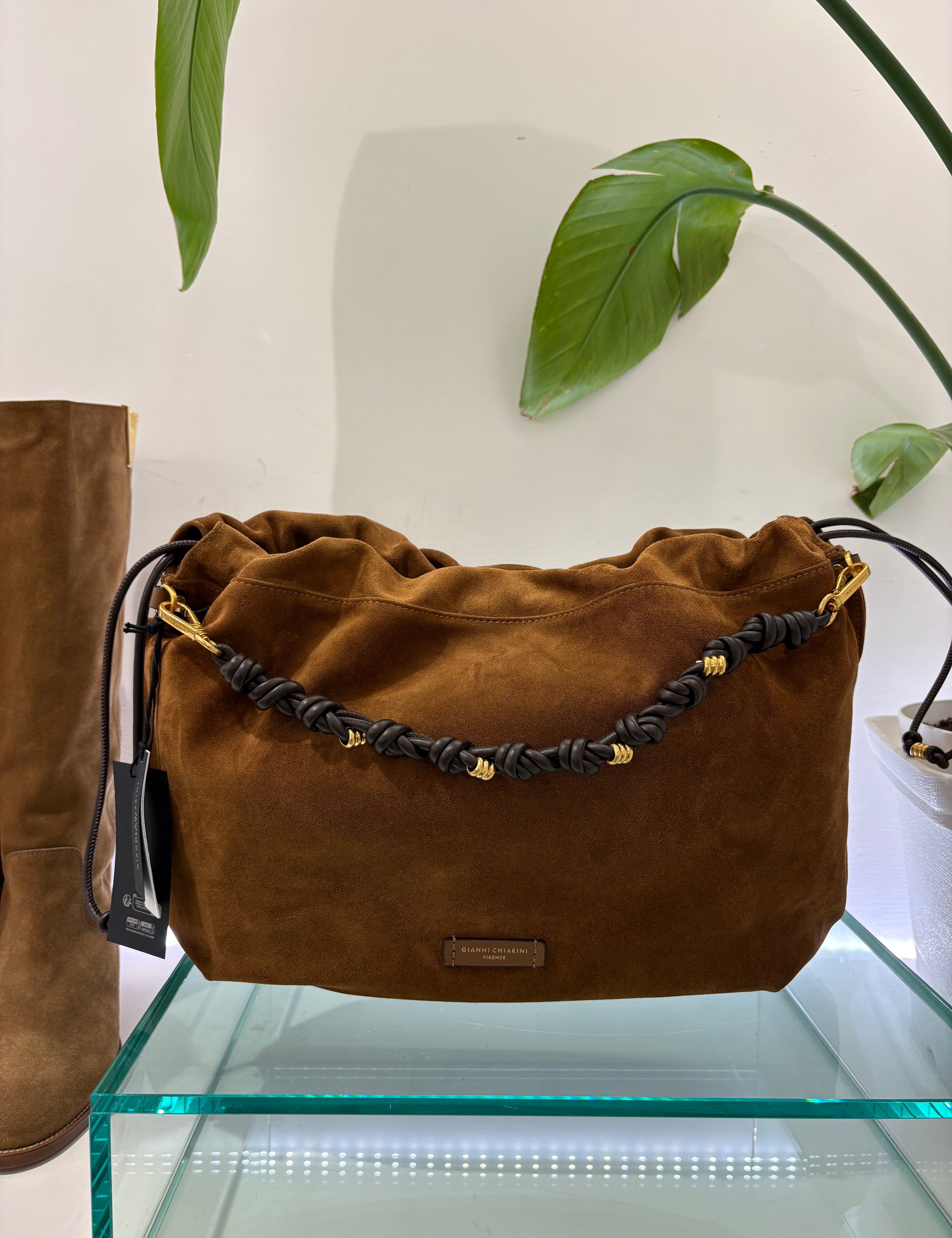 Gianni Chiarini Borsa MORGANA in Suede (dimensione grande)