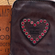 Campomaggi portafoglio CUORE STRASS moro