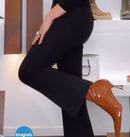 JISSÈ pantalone FLARE nero