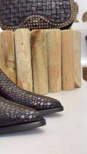 Elena Iachi texano SNAKE in pelle