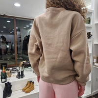 Felpa TUTA oversize NOCCIOLA
