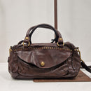 Campomaggi borsa bauletto t.moro rivetti oro