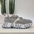 Voile Blanche sneaker modello CLUB  grigie con strass