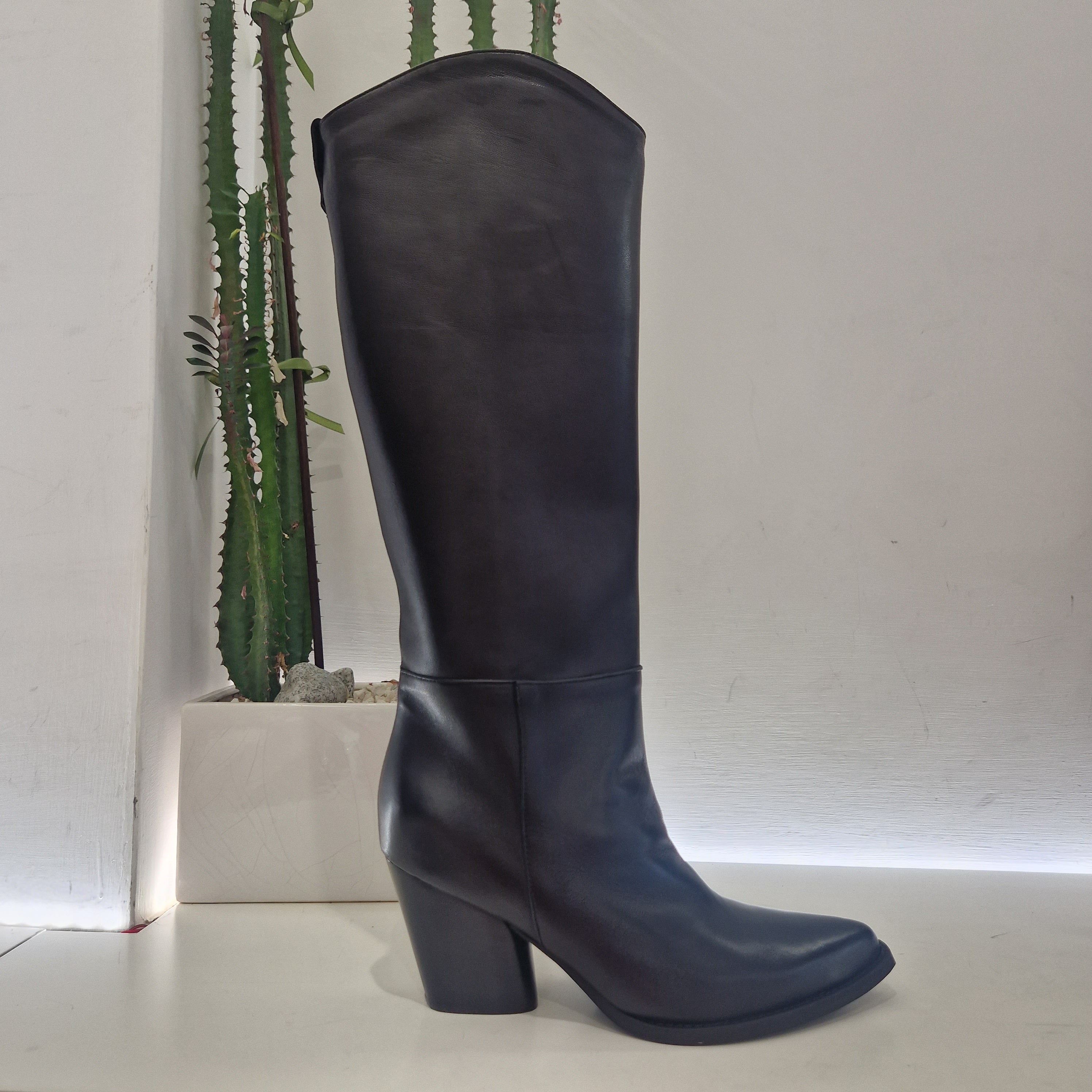 Stivale ANNA pelle nera