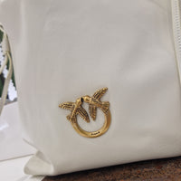 PINKO borsa SLOUCHY CLASSIC BAG color panna
