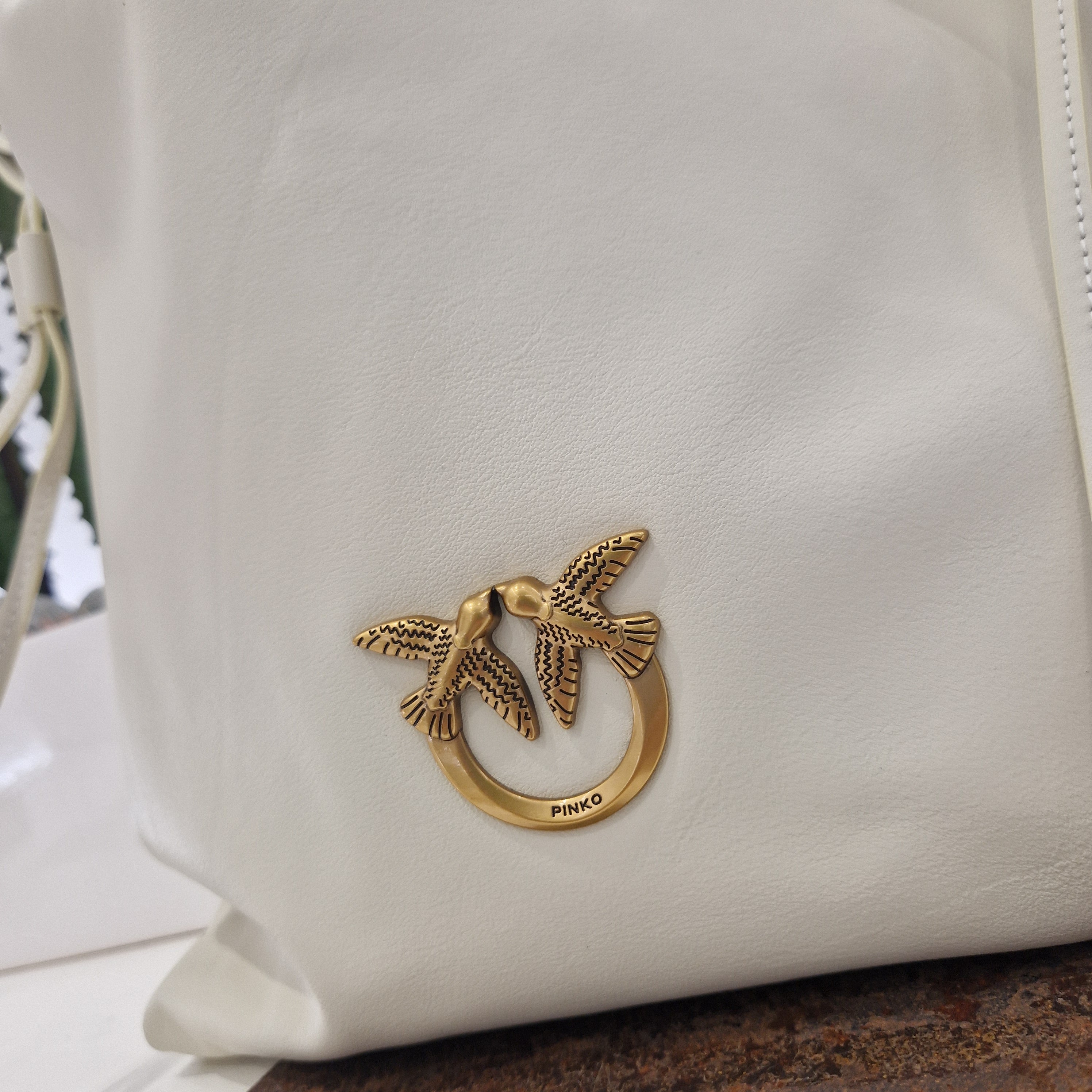 PINKO borsa SLOUCHY CLASSIC BAG color panna