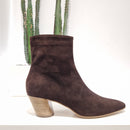 ENJOY stivaletto texano t.moro in pelle scamosciata