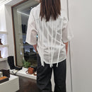 Camicia bianca con frange