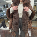 Mantella PIUMINO con bordo ecopelliccia