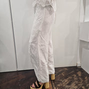 Completo top e pantaloni SUNNY pizzo bianco