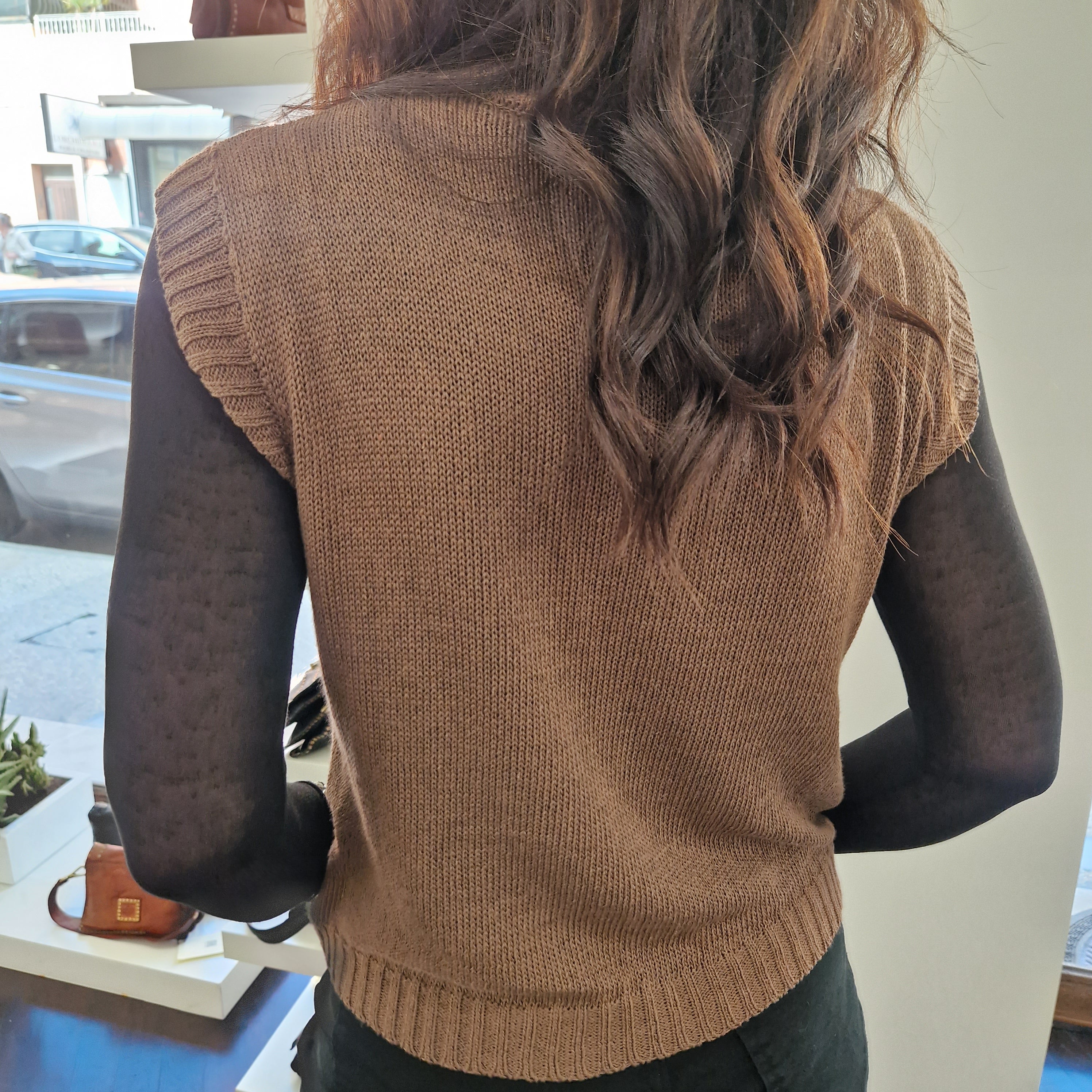 KIKISIX Gilet paricollo COSTINE in cotone