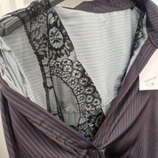 Kikisix Camicia con canotta in pizzo