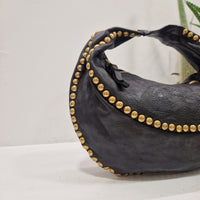 Campomaggia borsa MARISA neta borchia mezzasfera oro
