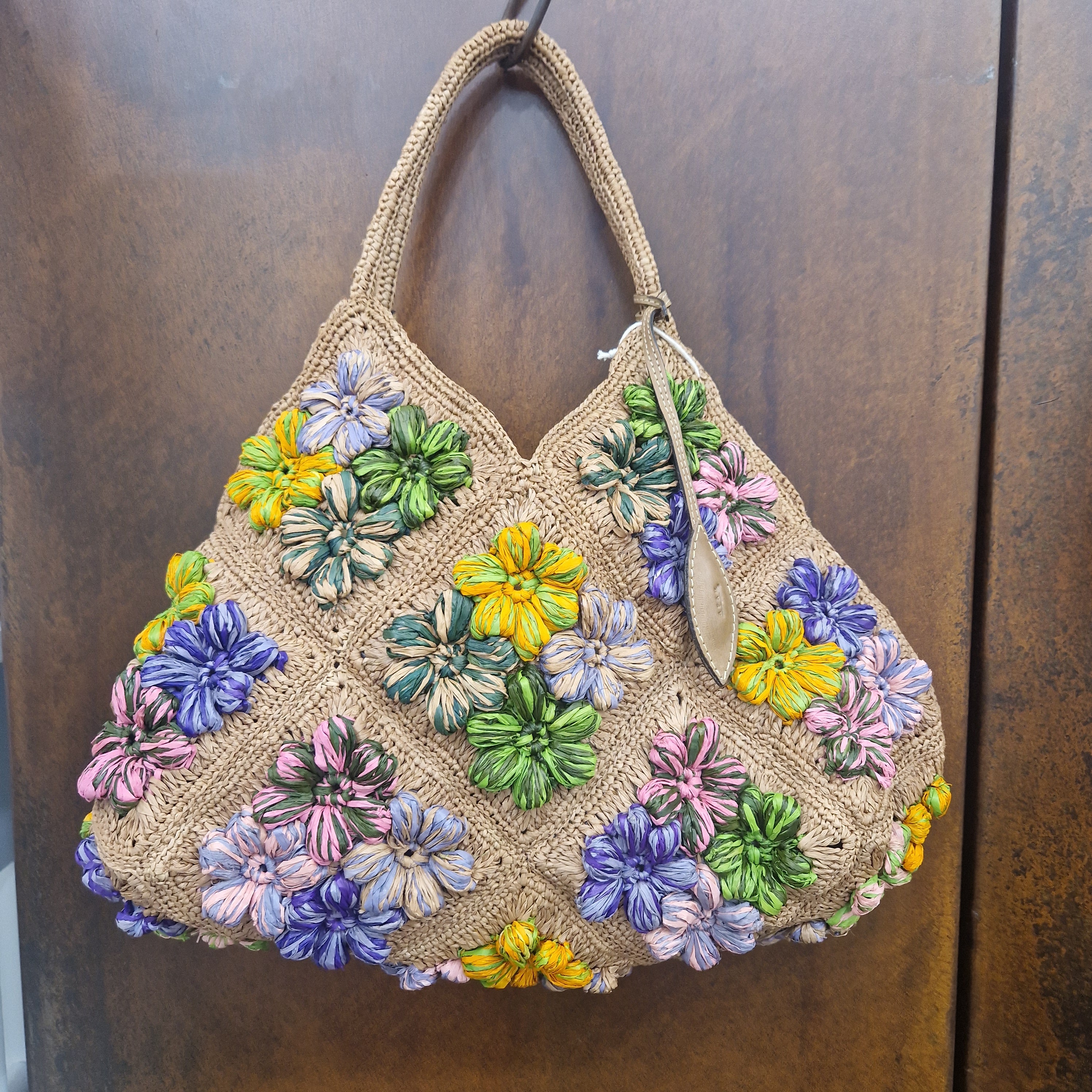 Afar borsa intrecciata a mano DESIRÈ color multi