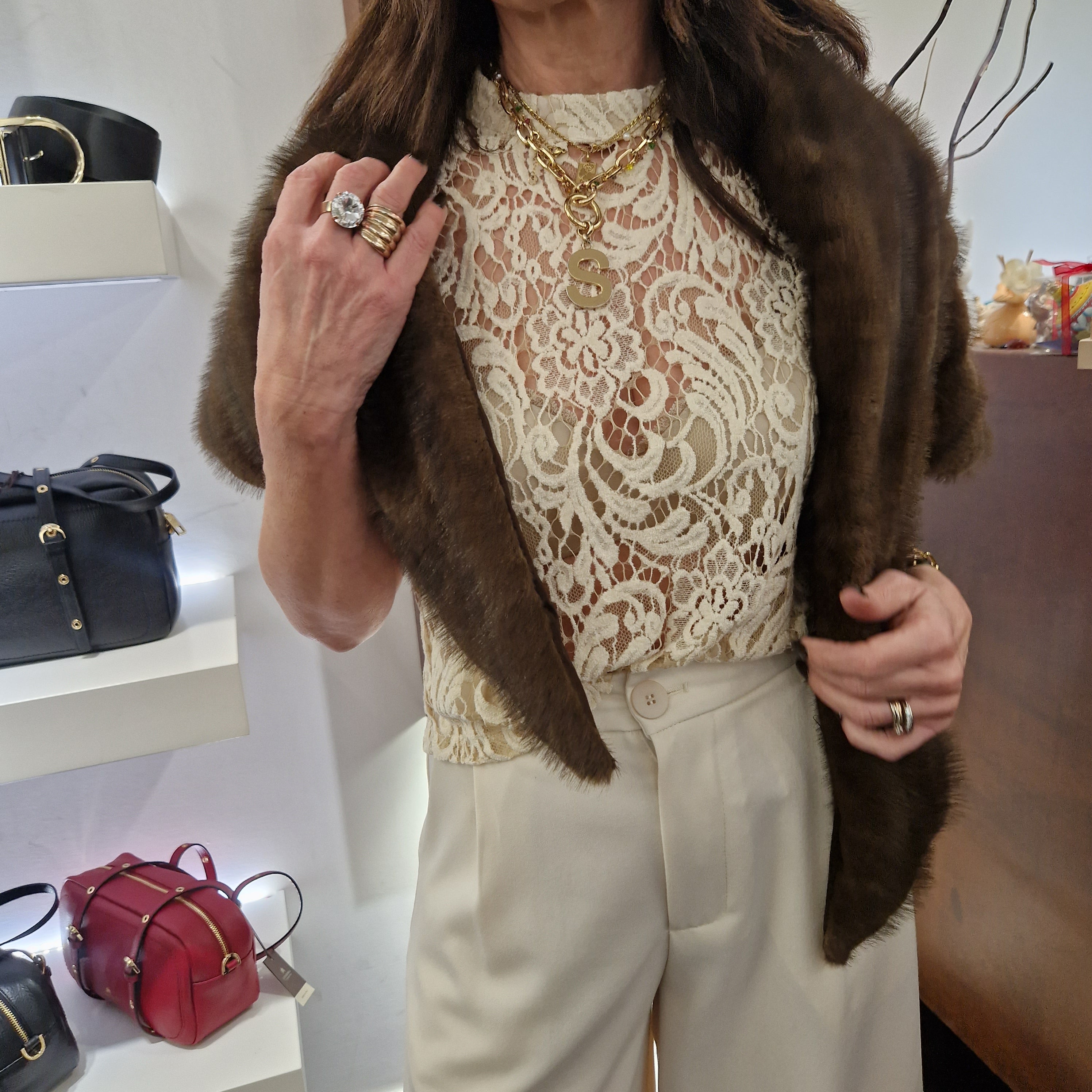 ecopelliccia scialle modello COMETA