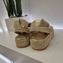 Fiorina sandalo platform 4 cm  color sabbia