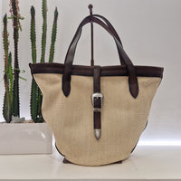 Alberto Luti borsa maxi rafia