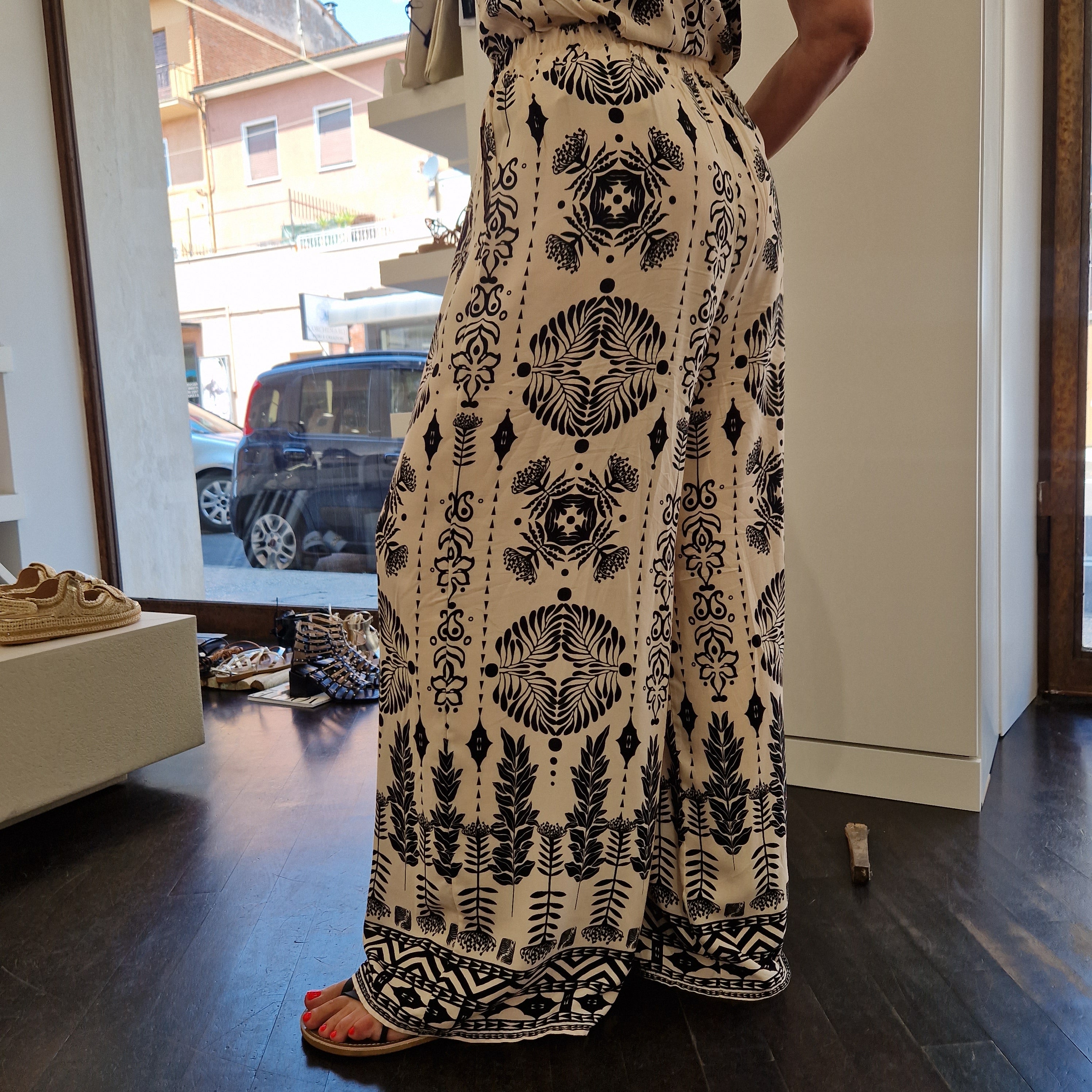 KIKISIX pantalone fantasia etnica