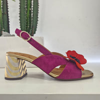 Chie Mihara sandalo fiore rosso