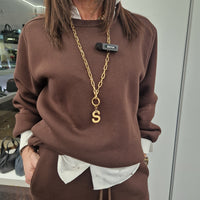 felpa INSOSTITUIBILE color t.moro