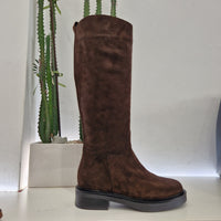 Stivale t.moro suede  modello cavallerizza