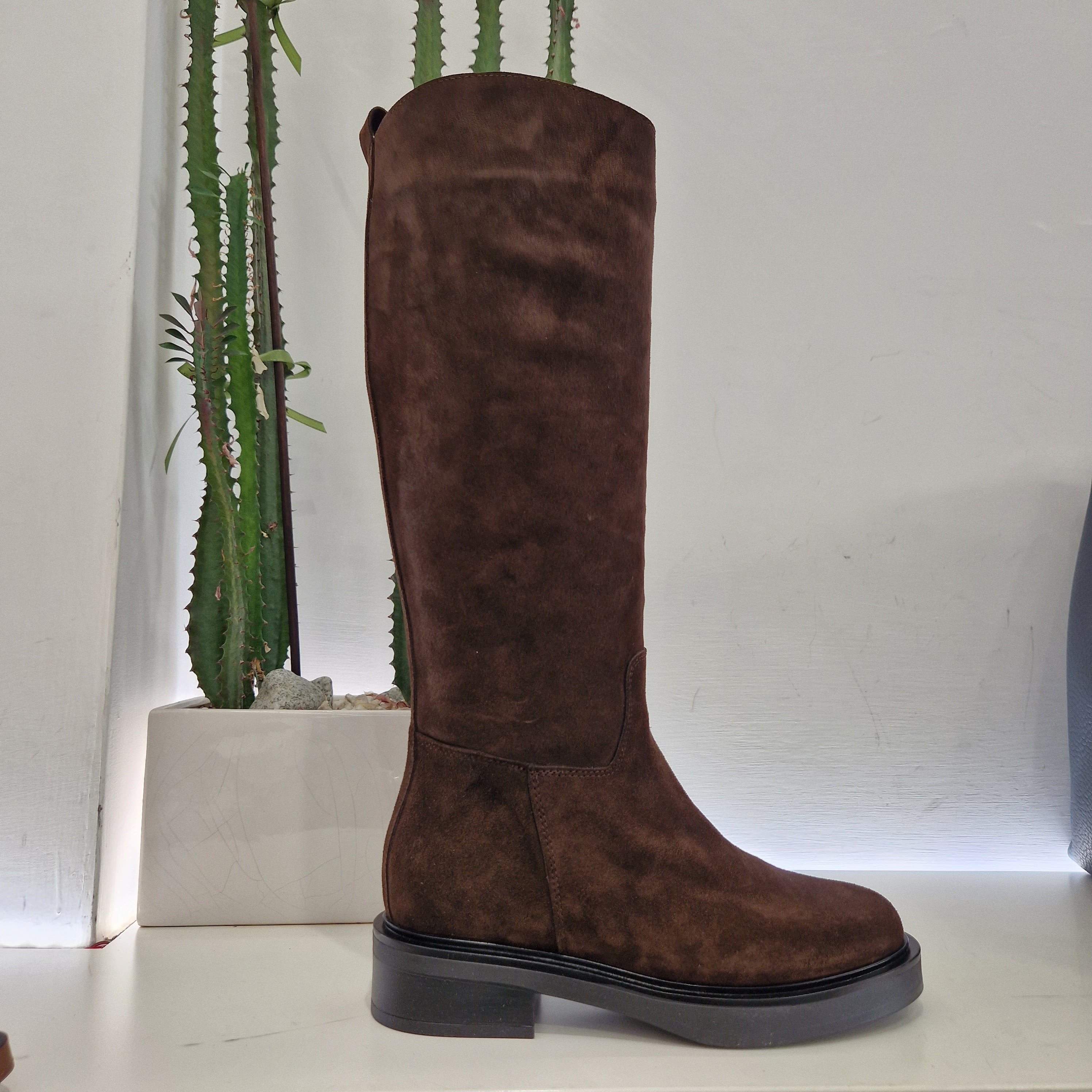 Stivale t.moro suede  modello cavallerizza