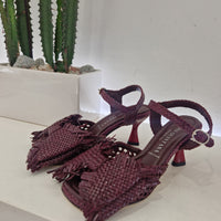 Pons Quintana sandalo magenta con  fiocco