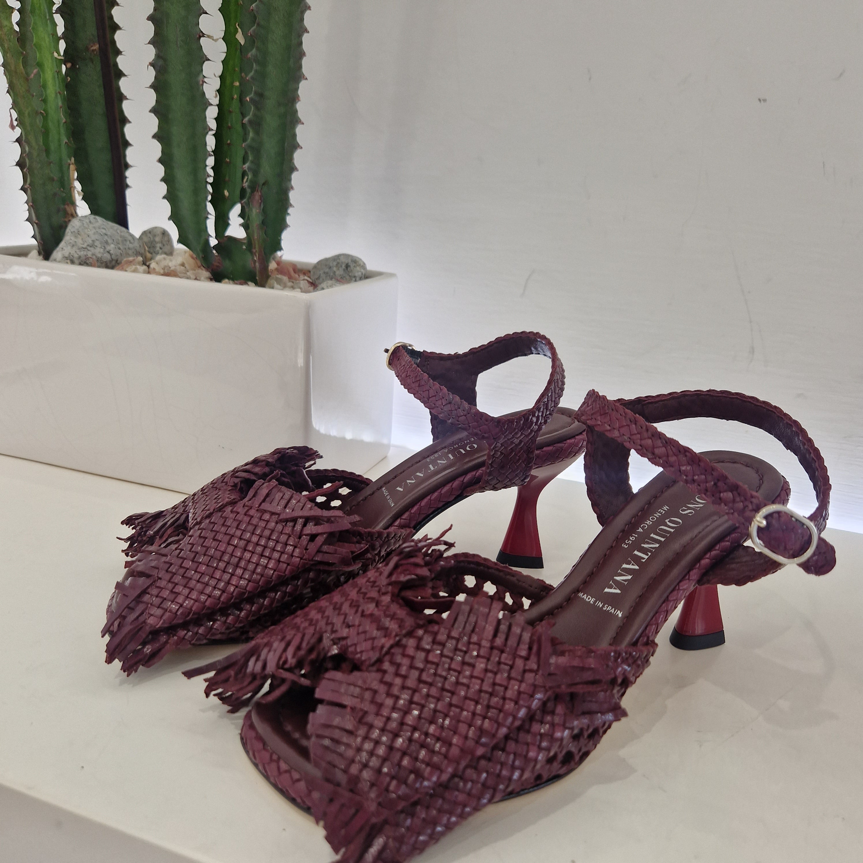 Pons Quintana sandalo magenta con  fiocco