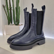 Stivaletto beatles CINDY pelle blu