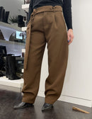 Pantalone ballon marrone