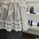 Camicia smanicata trasparente