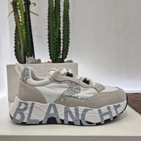 Voile Blanche sneaker bianca e glitter