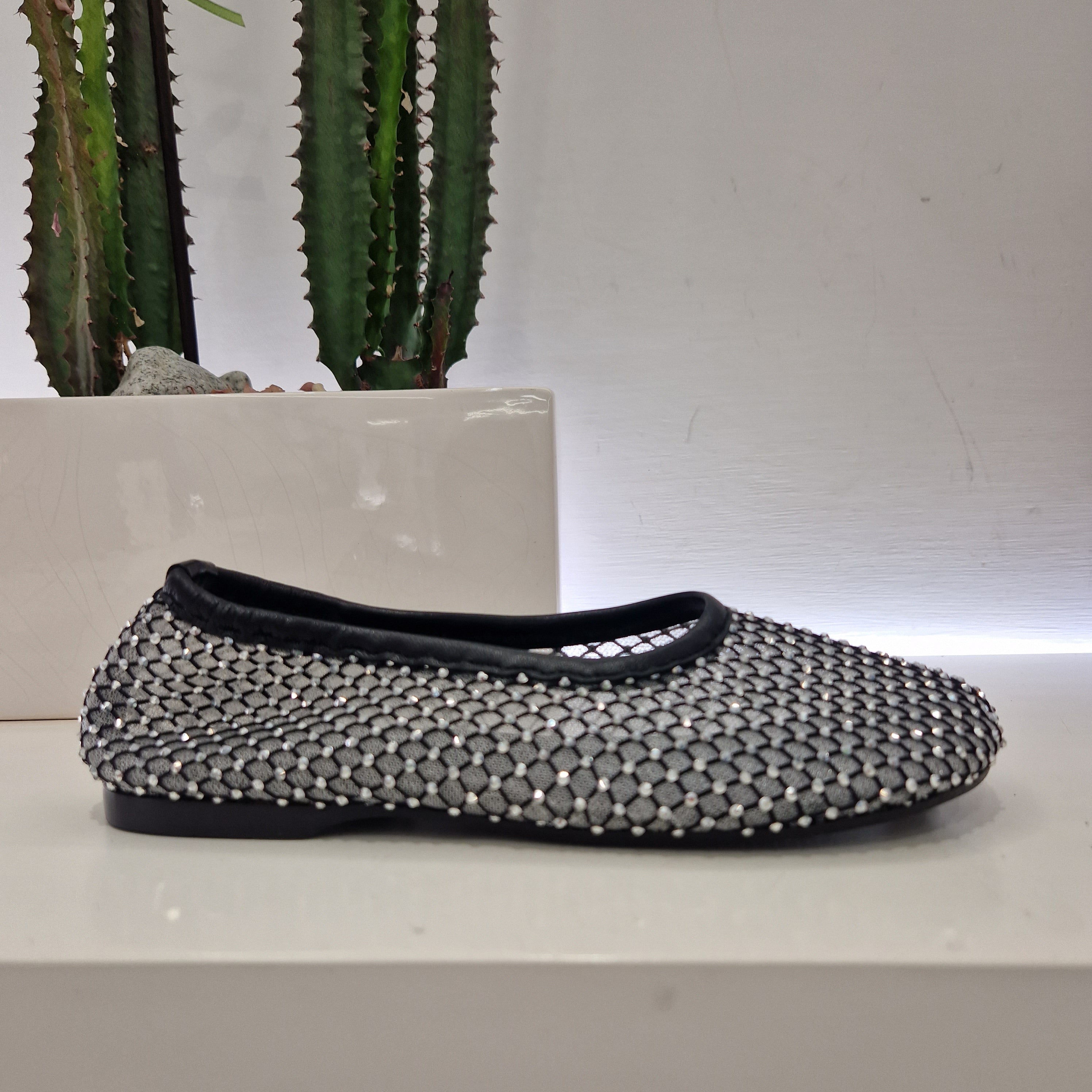 Alohas ballerina con strass nera