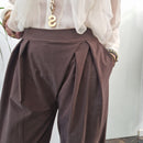 KIKISIX pantalone STELLA color t.moro