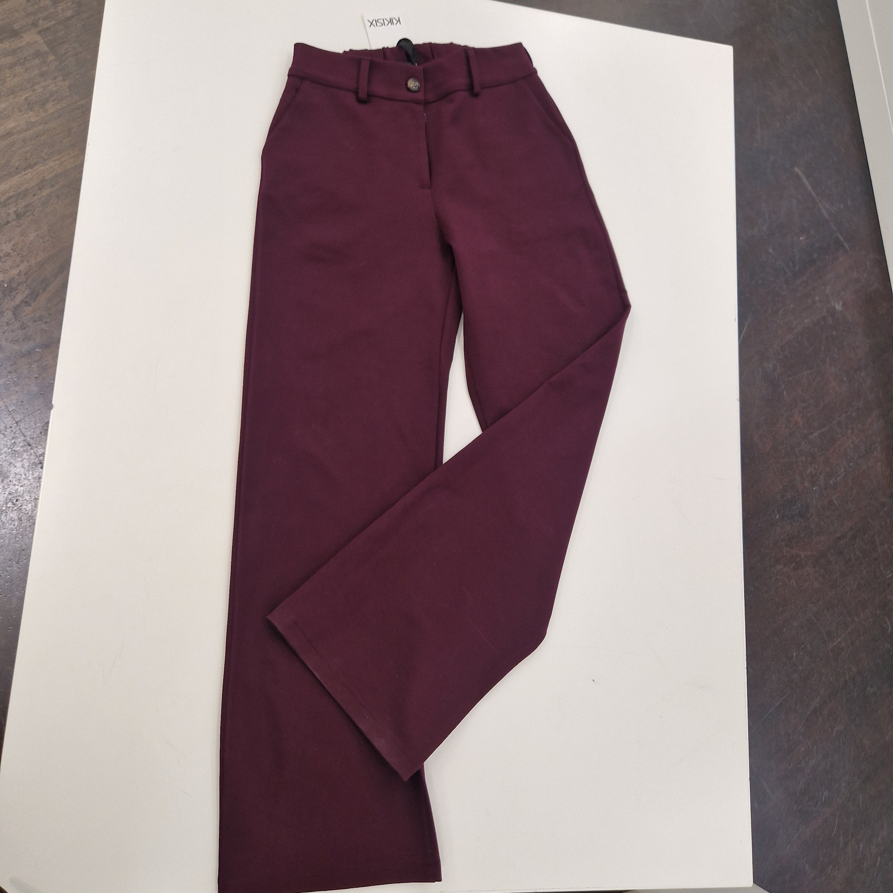 KIKISIX pantalone burgundy