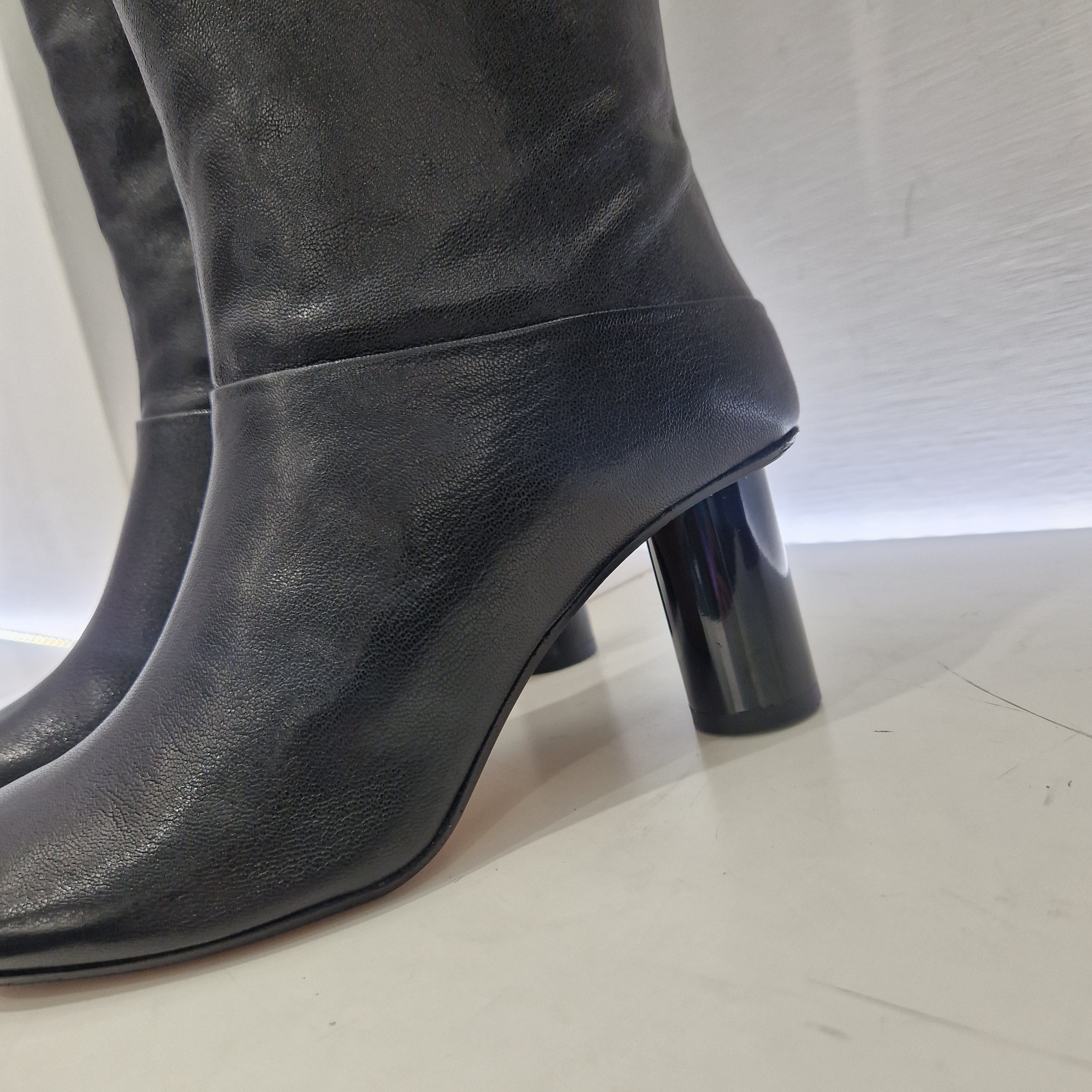 Stivale nero tacco 7 cm