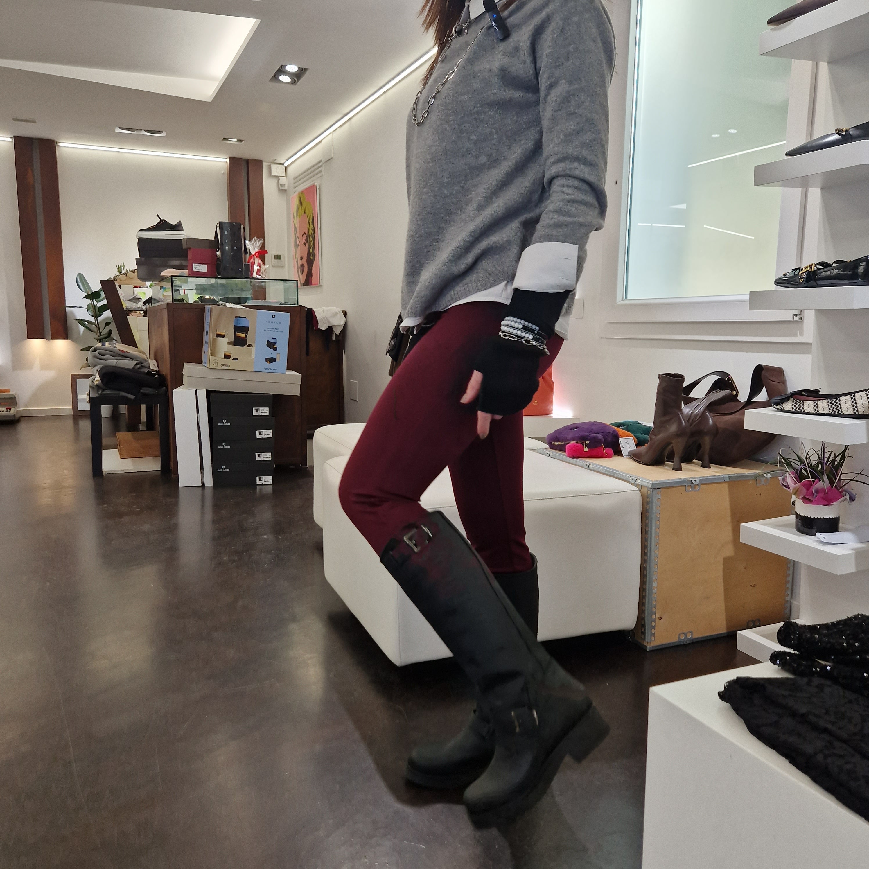 JISSÈ pantalone NUMERO 1 bordeaux