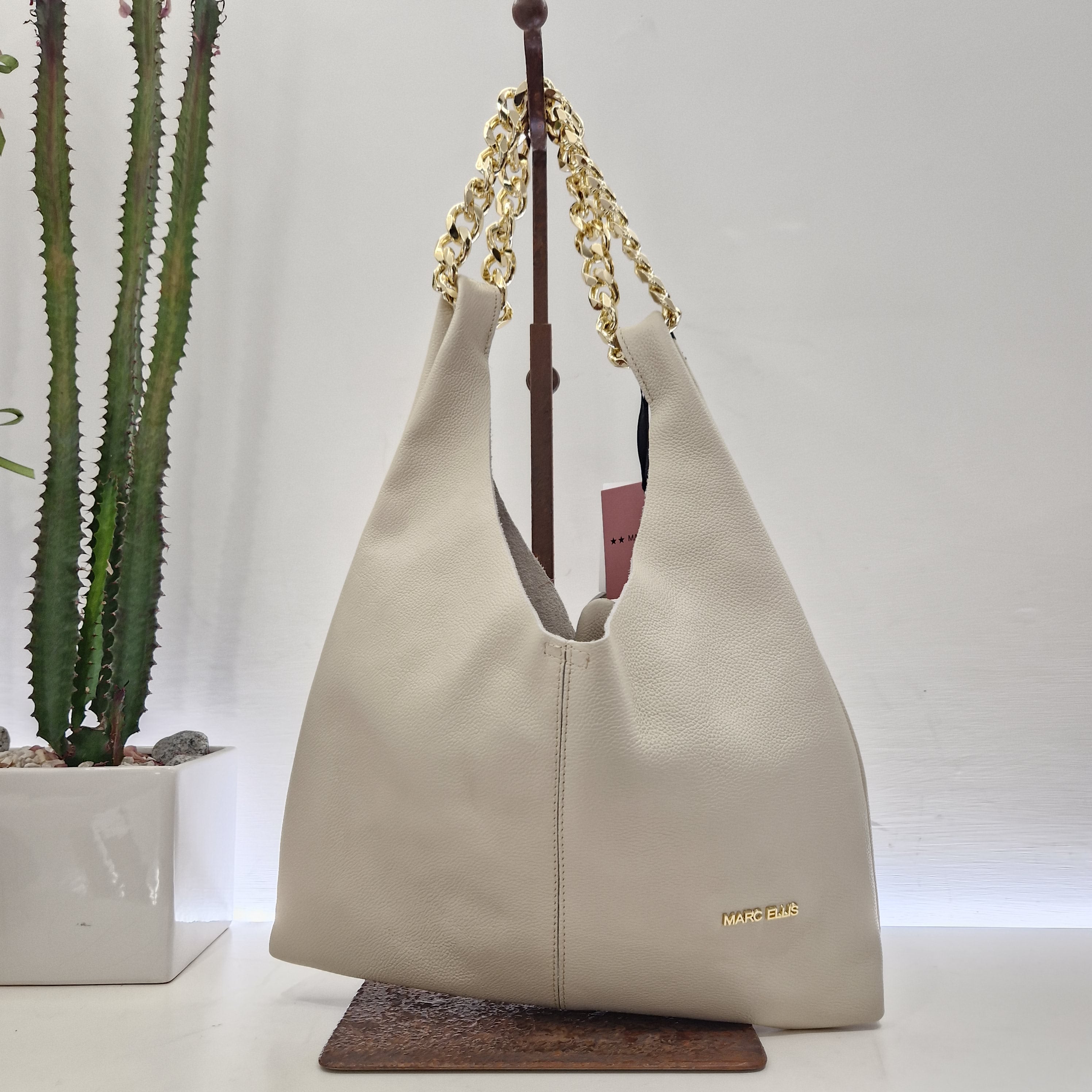 Marc Ellis borsa SHEILA DO panna catena oro
