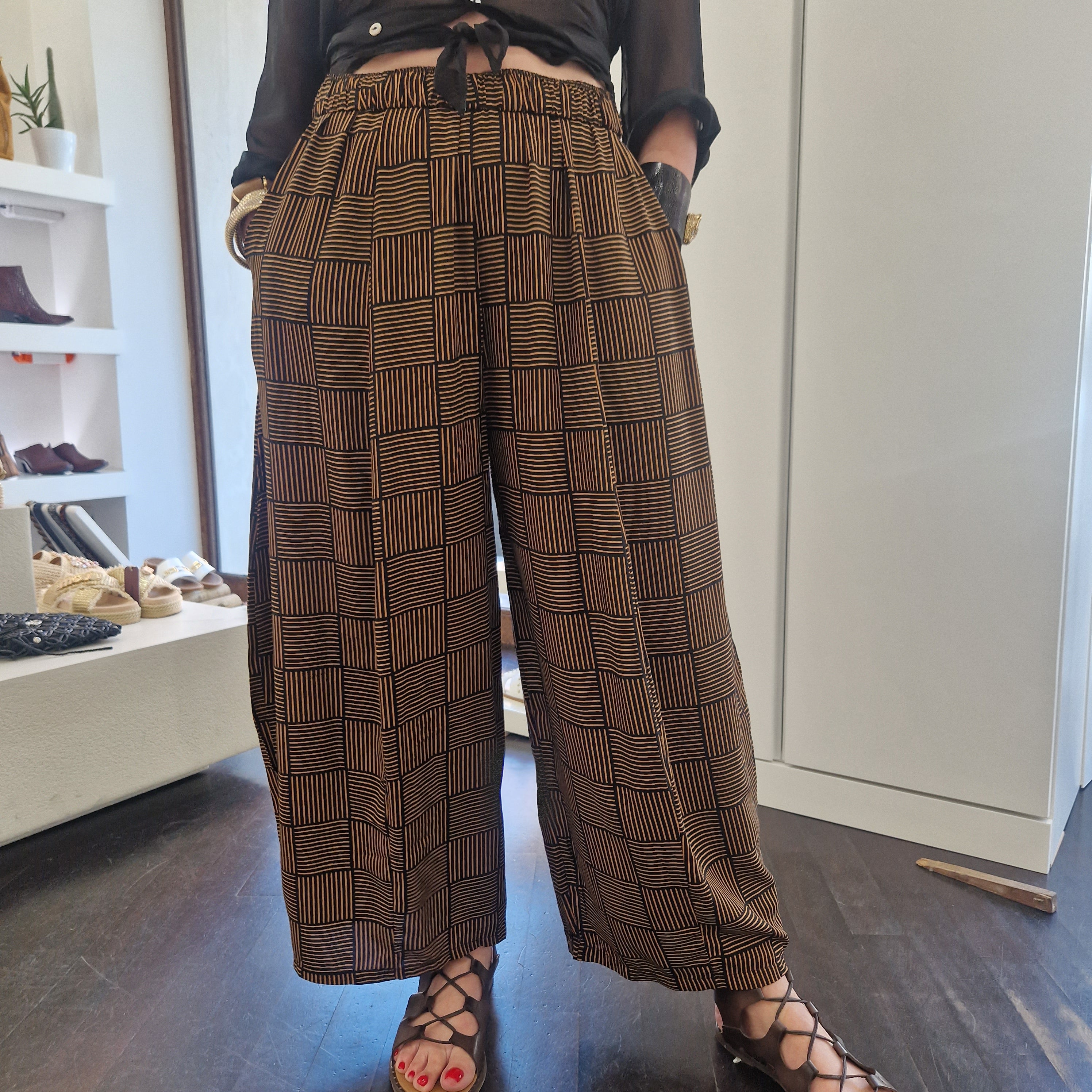 Pantalone ODALISCA fantasia quadri