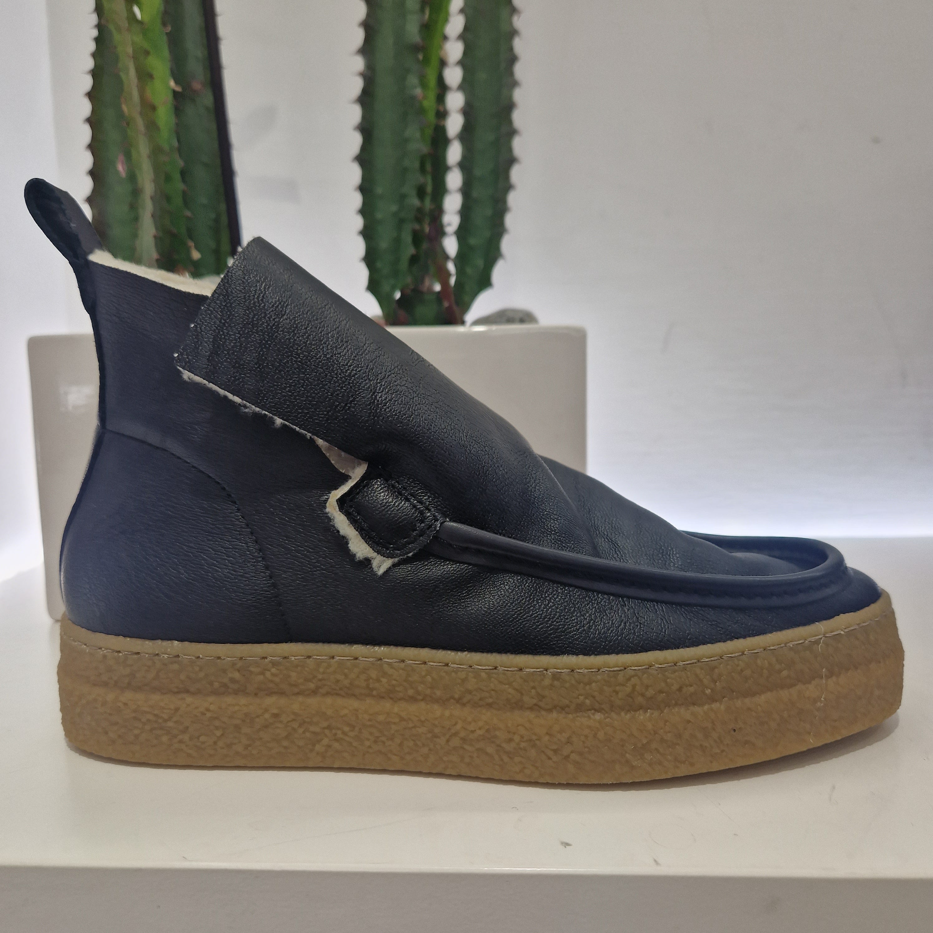 Sneakers boot color nero