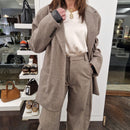 Giacca over in tessuto spinato