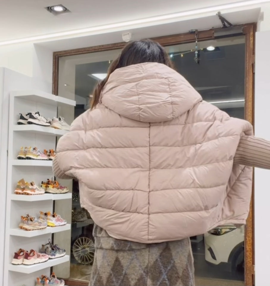 Giacca piumino OVETTO color cipria