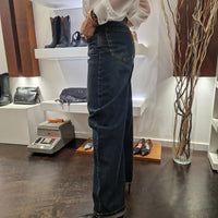KIKISIX pantalone jeans baloon scuro