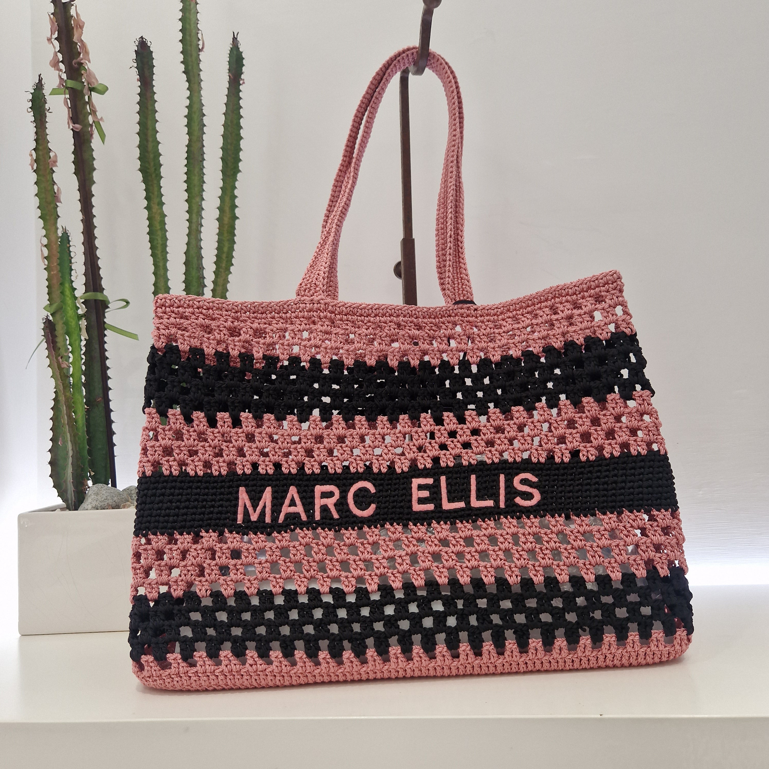 Marc Ellis borsa BUBY VALENZA riga rosa/nero