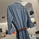 KIKISIX abito chemisier jeans