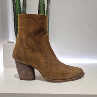 ENJOY stivaletto texano scamosciato color cuoio