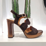 Chie Mihara sandalo CALIGA suede moro