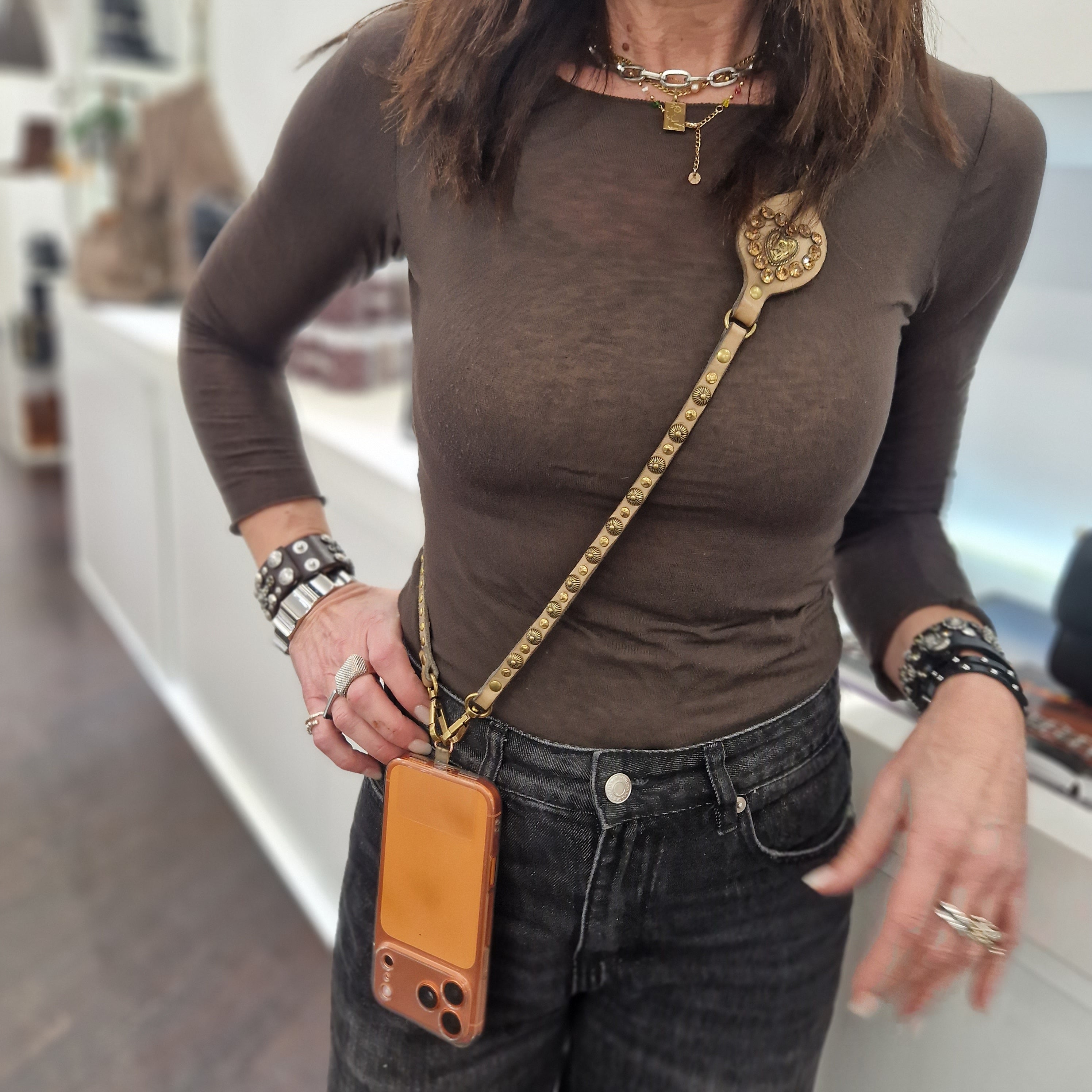 Campomaggi tracolla per cellulare CUORE