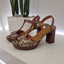 Chie Mihara sandalo stampa animalier