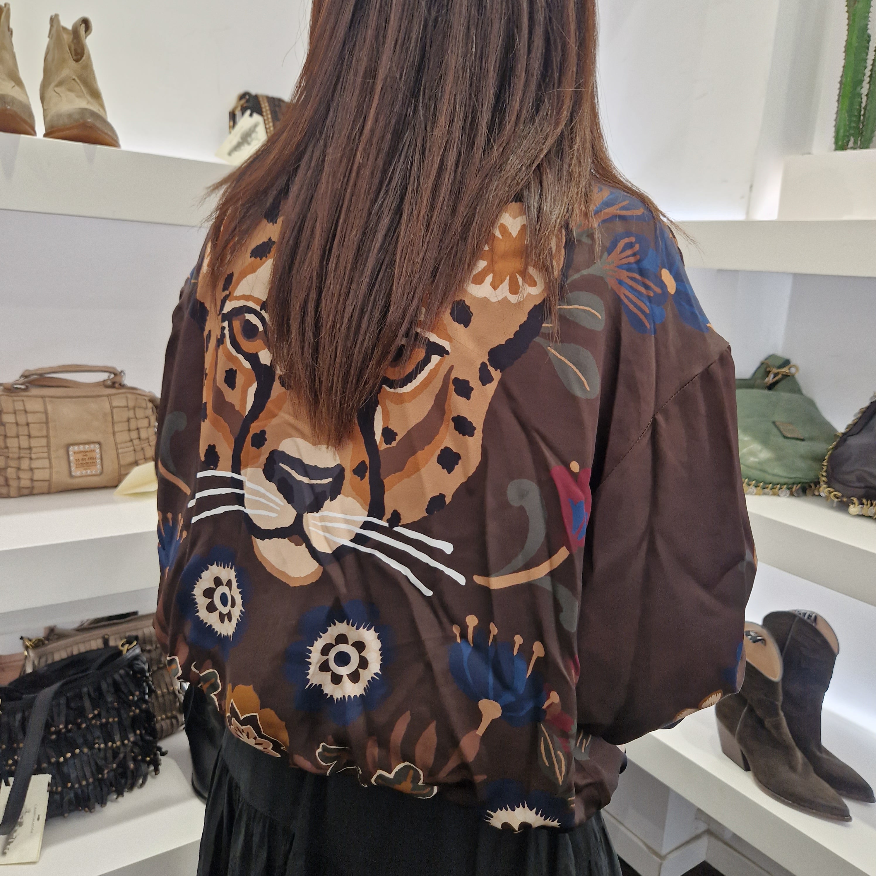 Giacca LEO  modello bomber IN SATIN